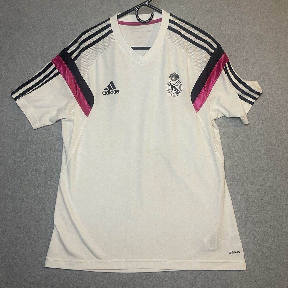 ADIDAS Real Madrid 2014/2015 Training Soccer /Football Jersey Men’s L Match Worn